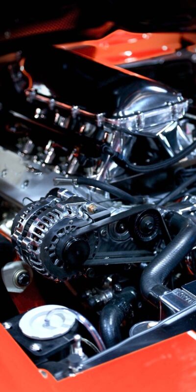 muscle car under the hood PVB6JTW